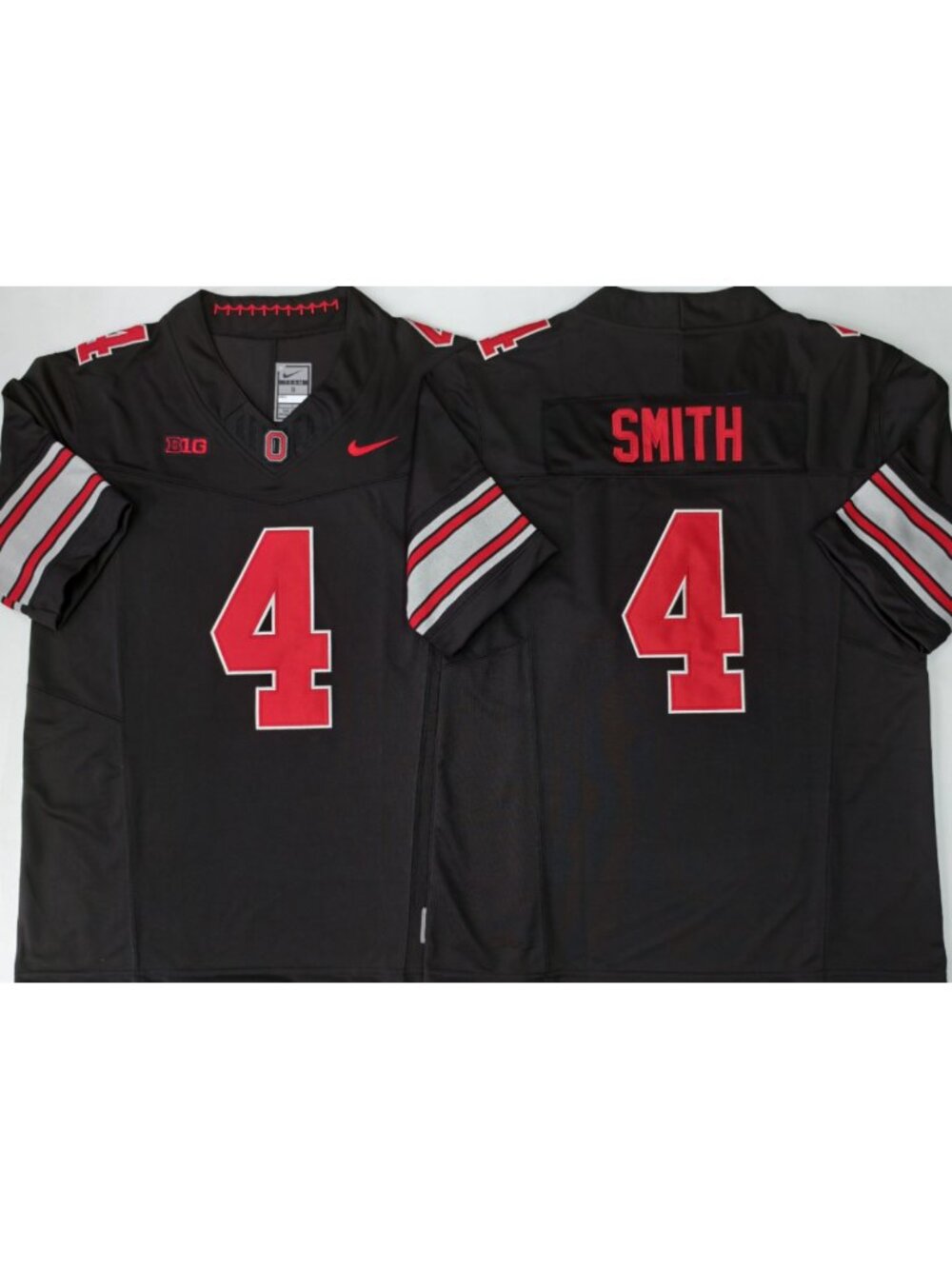 Jeremiah Smith Black Stitched 4 Jersey Vapor